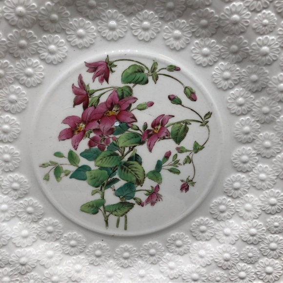 4 Spode Copeland Plates 9.25” Provincial Flowers Heath Campanula Petunia etc EXC - Picture 8 of 10
